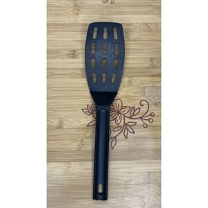 Kuhn Rikon Black Nylon Slotted‎ Turner Spatula Made in Switzerland